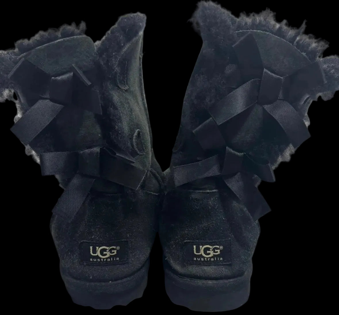 Black UGG Bailey bow II boots
