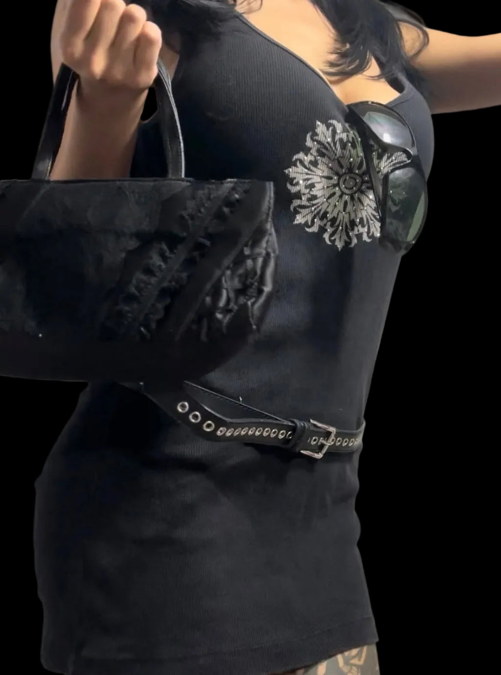 Y2K emerald tank mini dress