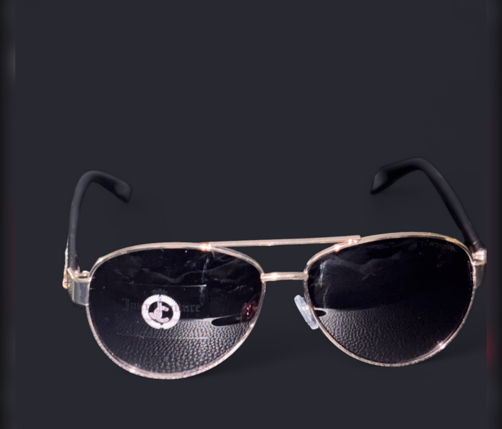 New Juicy couture rhinestone gold sunglasses