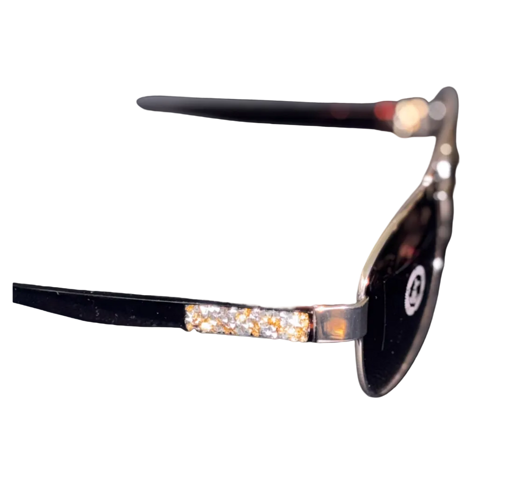 New Juicy couture rhinestone gold sunglasses