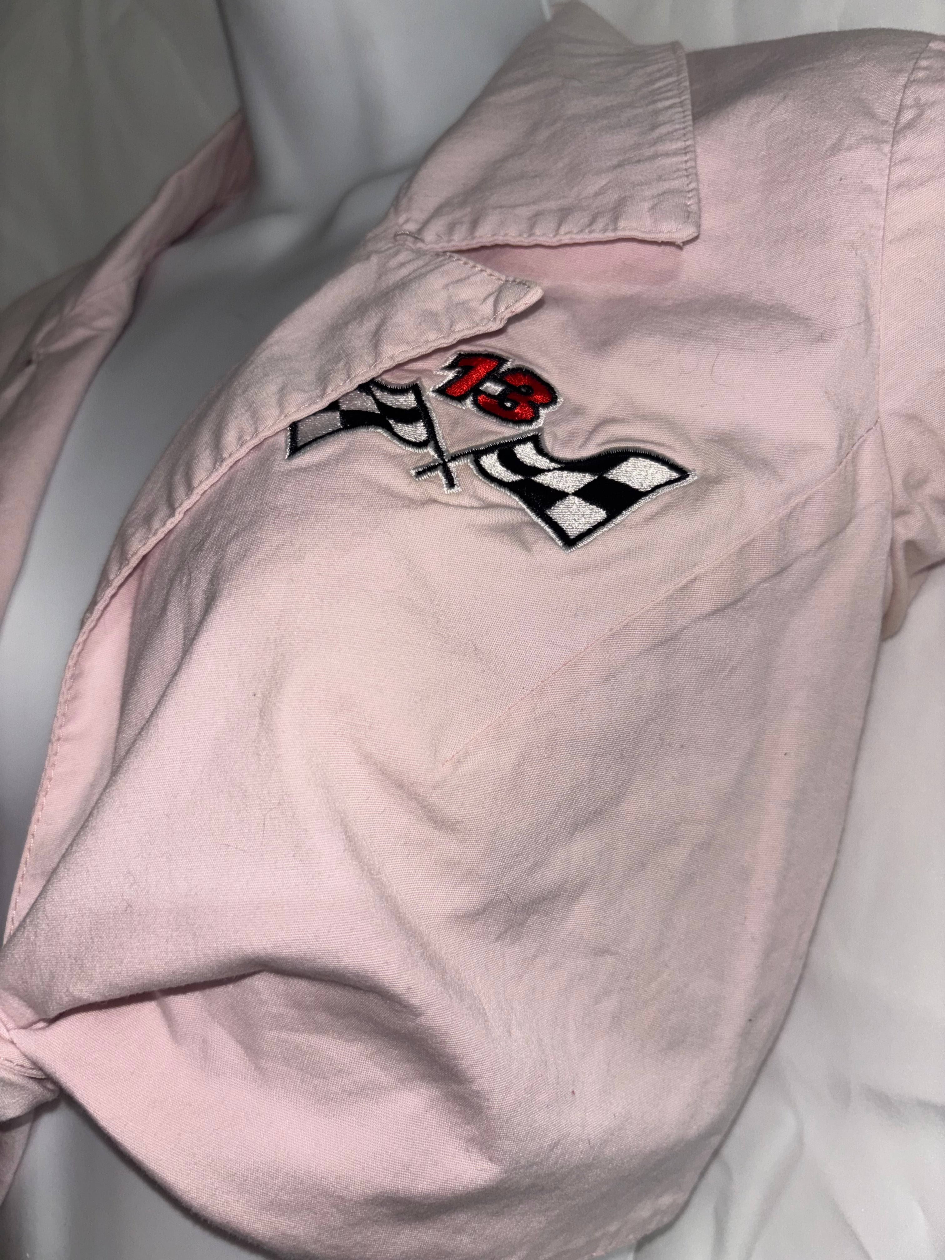 Lucky 13 pink hotrod tie top