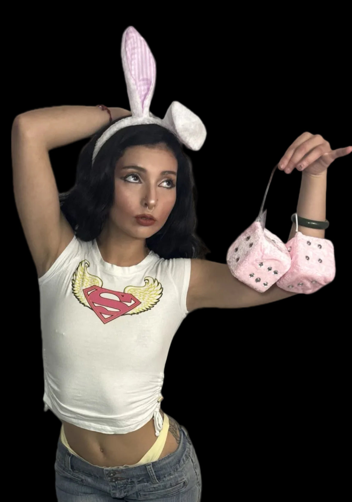 Superman angel wings baby tee 🪽