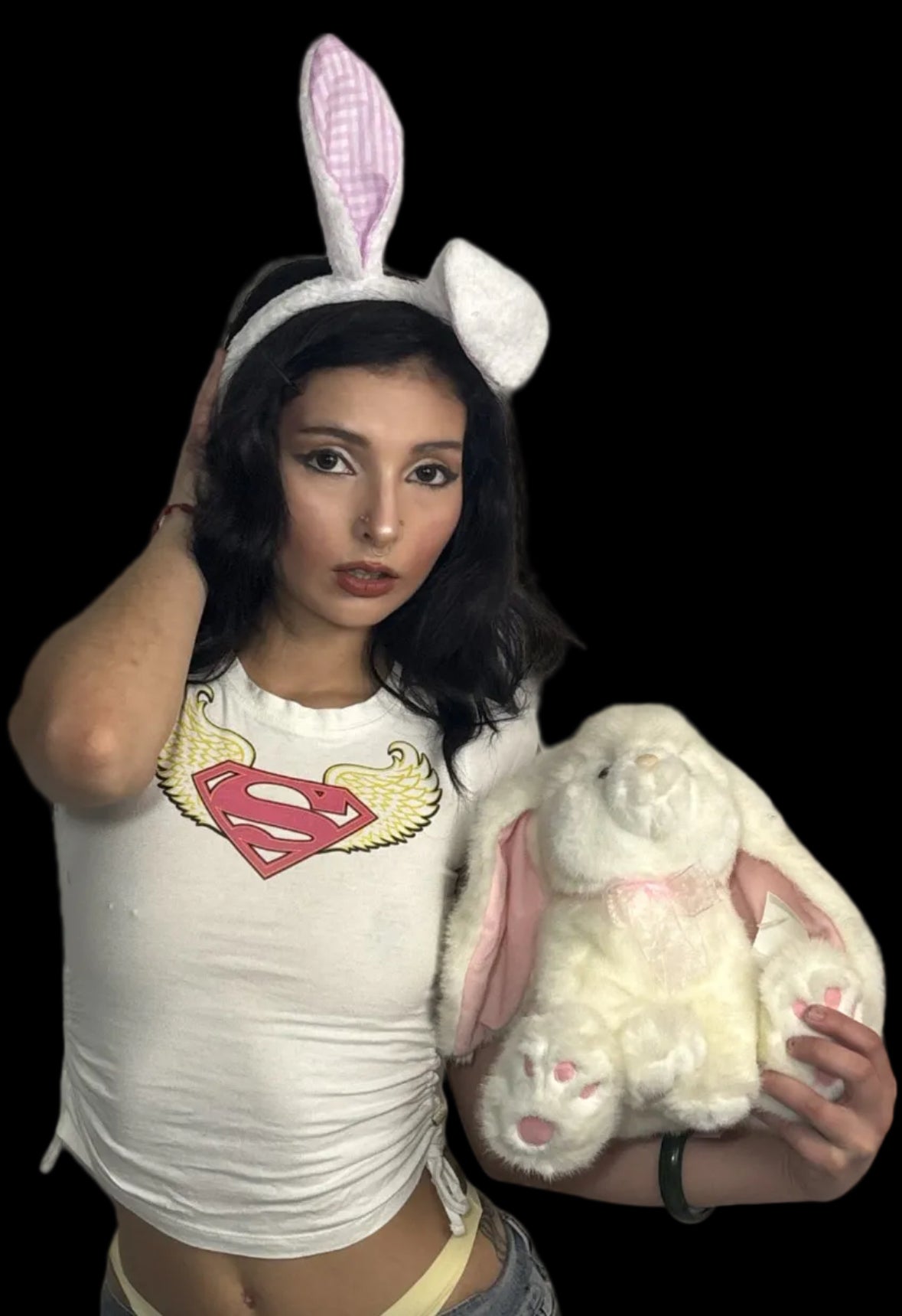 Superman angel wings baby tee 🪽