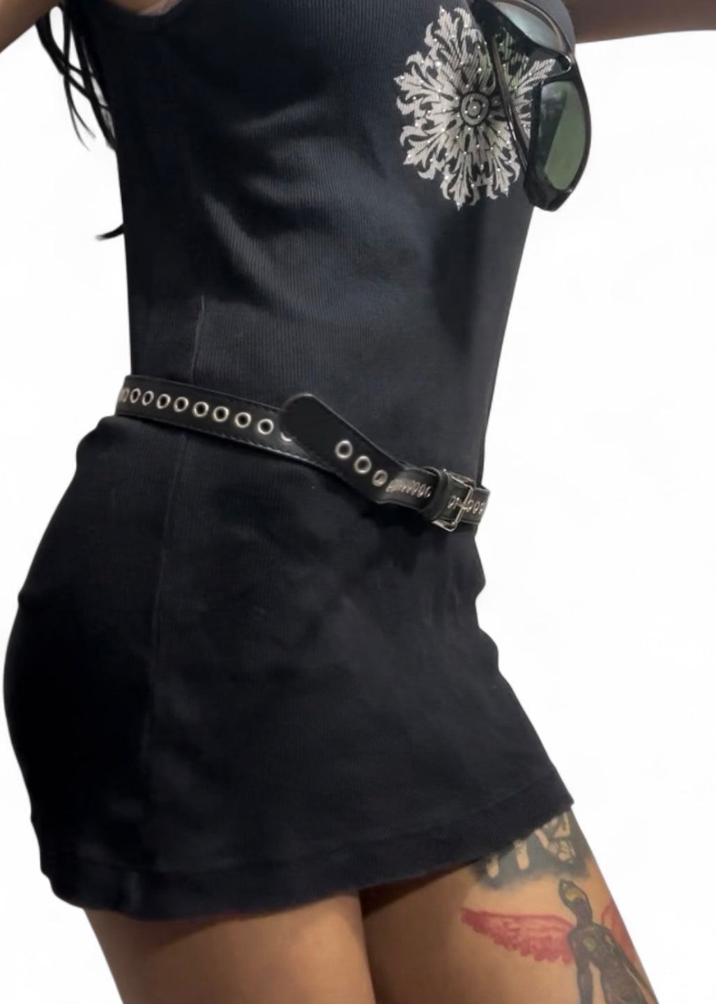 Y2K emerald tank mini dress