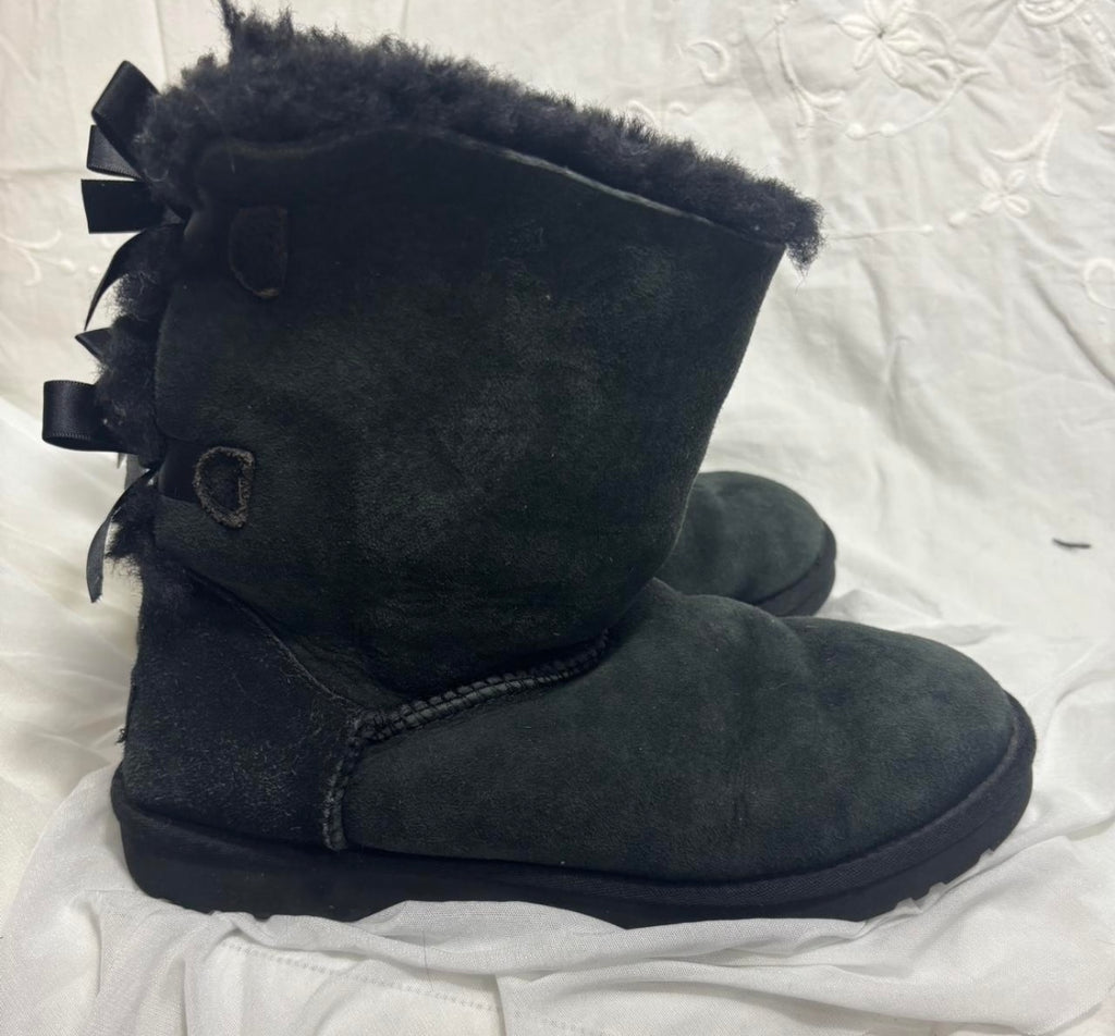 Black UGG Bailey bow II boots