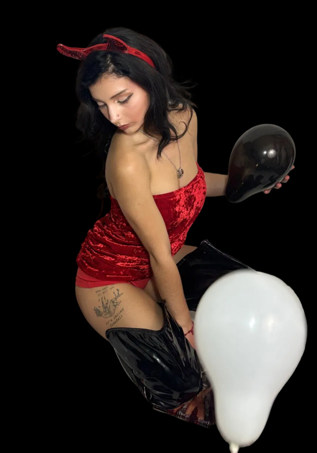 Bebe crushed velvet red tube top