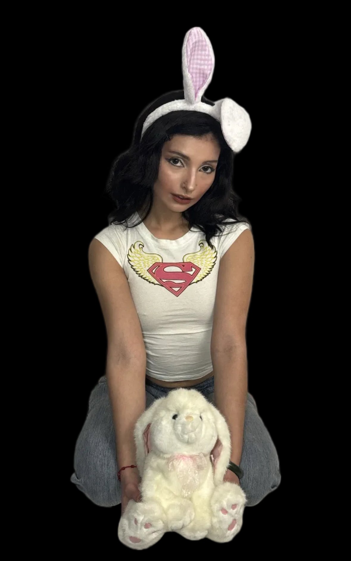 Superman angel wings baby tee 🪽